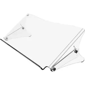 Dataflex ERGODOC document holder, height adjustable 136 - 206 mm, clear, transparent