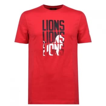 Canterbury British and Irish Lions Graphic T Shirt Mens - Red/White
