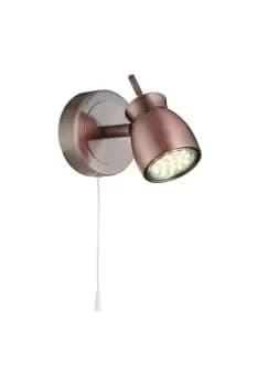 Jupiter LED 1 Light Indoor Wall Light Copper GU10