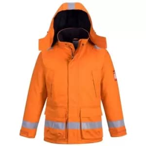 Portwest - FR59ORRL - sz L FR Anti-Static Winter Jacket - Orange - Orange