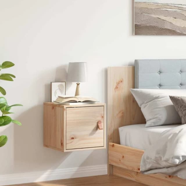 vidaXL Wall Cabinet 31.5x30x30cm Solid Wood Pine, Brown 818355