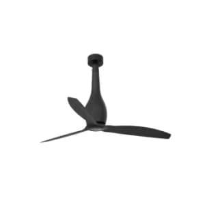 Eterfan Matt Black Ceiling Fan 3 Blades With Dc Motor