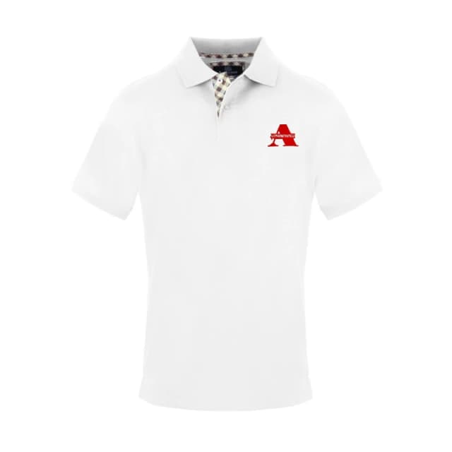 Aquascutum Mens Polo Short Sleeve Polo Shirt Short Sleeve Polos Small White 54287601350