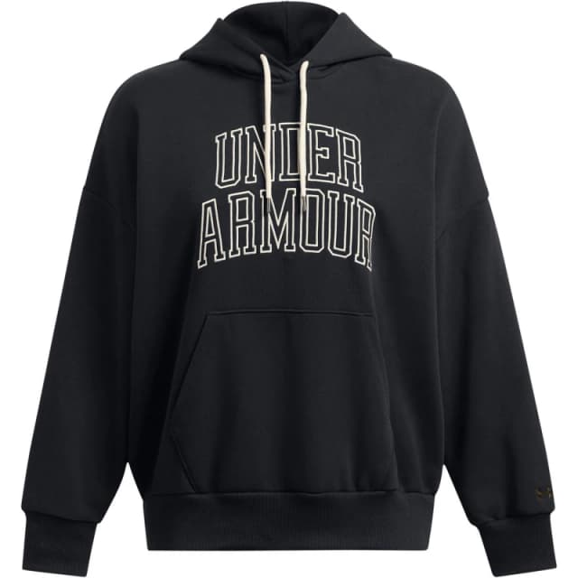 Under Armour Womens Icon Heavyweight Oversized Hoodie Black female 8 (XS)