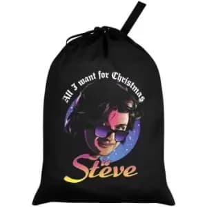 Grindstore All I Want For Christmas Is Steve Santa Sack (One Size) (Black) - Black