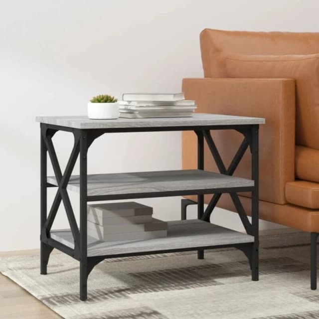 VIDAXL Side Table Grey Sonoma 55x38x45cm Engineered Wood Vidaxl 8720845558987