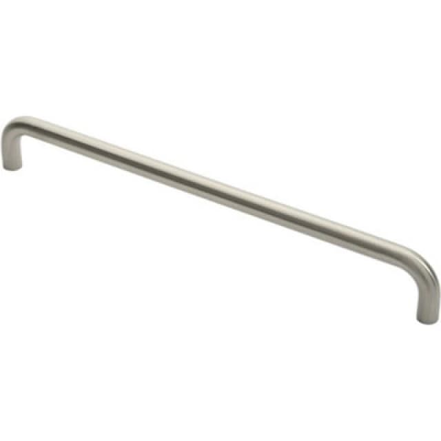 Loops Round D Bar Pull Handle 469 x 19mm 450mm Fixing Centres Satin Stainless Steel Metallics unisex