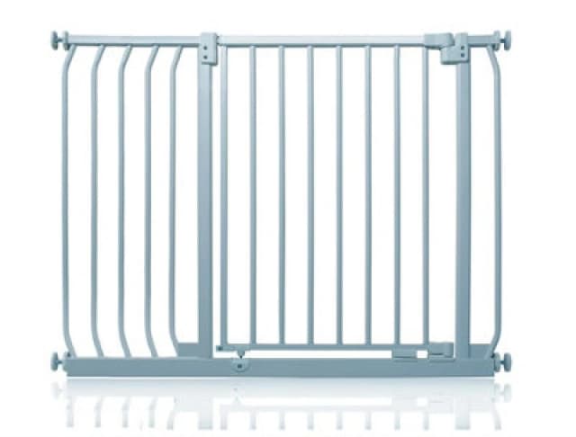Safetots Elite Pressure Safety Gate, 98Cm - 107Cm, Matt Grey, Pressure Fit Stair Gate