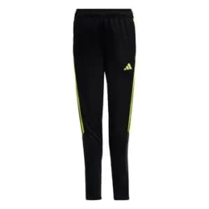adidas Tiro 23 Club Training Tracksuit Bottoms Kids - Black / Bright Yellow