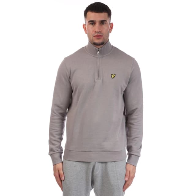 Lyle and Scott Loopback Quarter Zip Sweatshirt Grey male XS