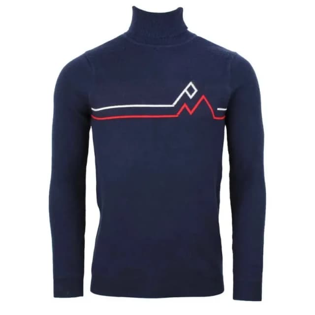 Peak Mountain Turtleneck sweater Peak Mountain Ciotat Bleu Male 2XL CIOTAT/FO-MARINE