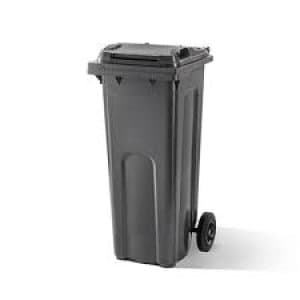 Confidential Waste Wheelie Bin 140 Litre Grey 377880