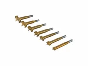Silverline 273203 Titanium-Coated Forstner Bit Set 7pce 12 - 35mm