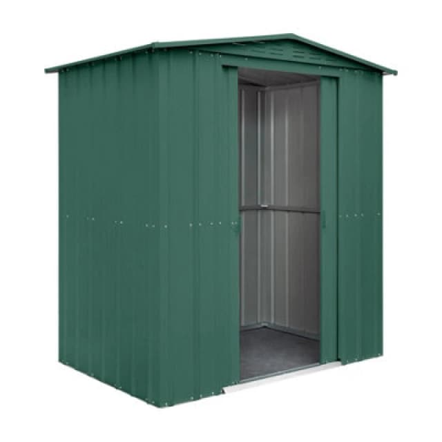 Mercia Globel 6 x 4 Apex Green Metal Shed, Green ESDXL20MET202