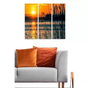 MDF696098 Multicolor Decorative MDF Painting (3 Pieces)