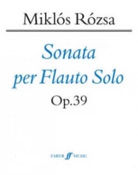 Sonata for Solo Flute by and Miklos Rozsa and Book