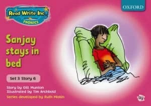 Read Write Inc. Phonics Pink Set 3 Storybooks Sanjay Stays in Bed by Gill Munton Paperback