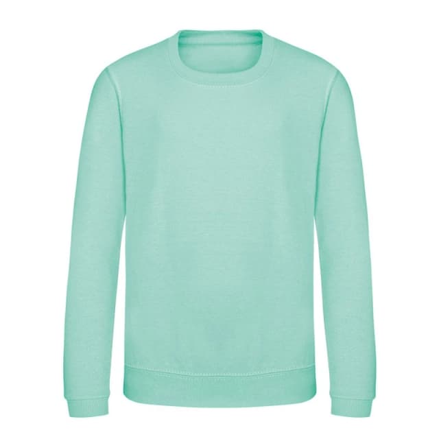 AWDis AWDis Men Just Hoods Crew Neck Plain Sweatshirt (280 GSM) in Light Green Size: X-Small Light Green XS Male 5059958160293