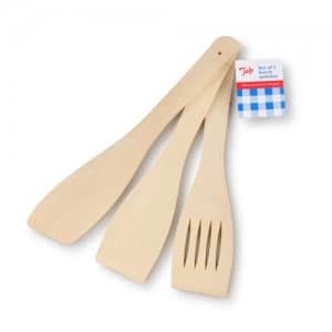 Tala FSC Beech Wood Cooking Spatulas - Set of 3