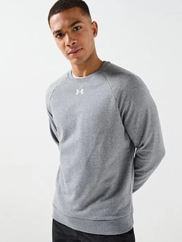 Under Armour Armour UA Rival Fleece Crew Mens - Grey Grey M