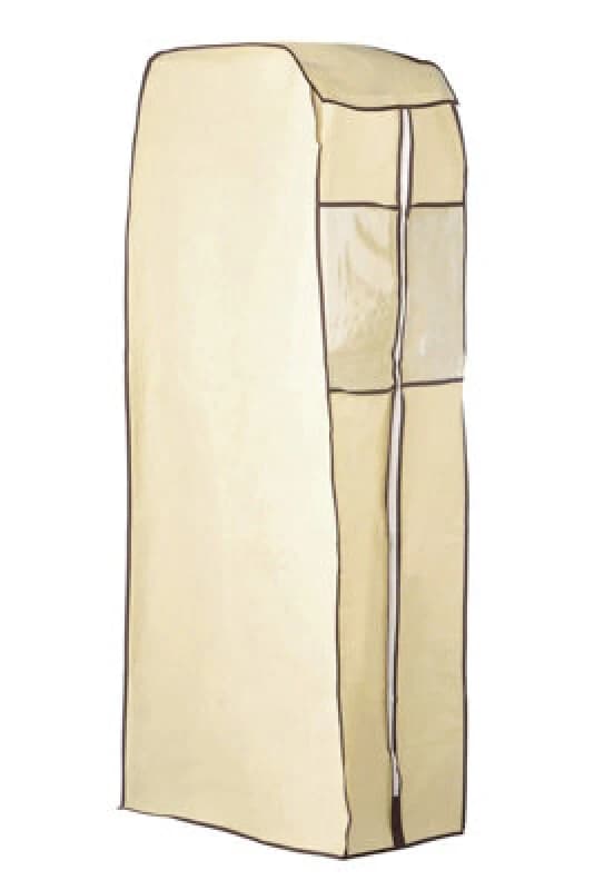 Premier Housewares Cream Storage Cream Polyester Covered Hanging Wardrobe Cream