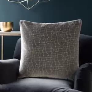 Bloomsbury Velvet Cushion Silver / 50 x 50cm / Cover Only