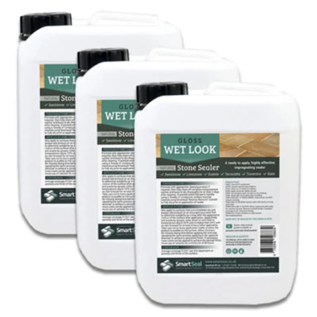 SMARTSEAL Smartseal - Sandstone/Natural Stone Sealer - Wet Look - 3 x 5 Litre SM-WETLOOK-3X5