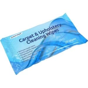 EcoTech Carpet & Upholstery Wipes (20x17cm) Flowpack of 20