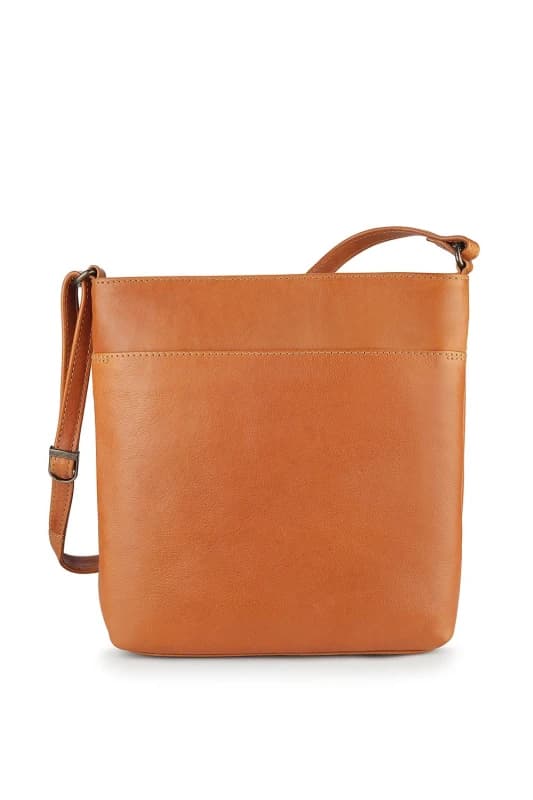 PRIMEHIDE 'Washed Cancun' Leather Crossbody Bag Tan