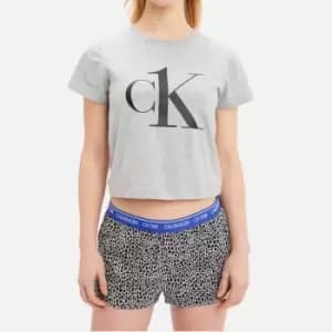 Calvin Klein Giraffe Cotton-Blend Shorts Pyjama Set - XL