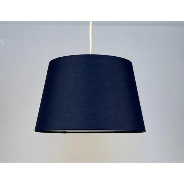 K Living Navy Tapered Drum Shade For Ceiling And Table Lamp 10" Shade