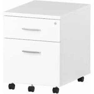 Trexus 2 Drawer Mobile Pedestal 430x500x510mm White Ref I000184