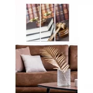 MDF7849918 Multicolor Decorative MDF Painting (3 Pieces)