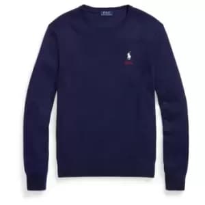 POLO RALPH LAUREN Polo Player Logo Knit Jumper - Blue