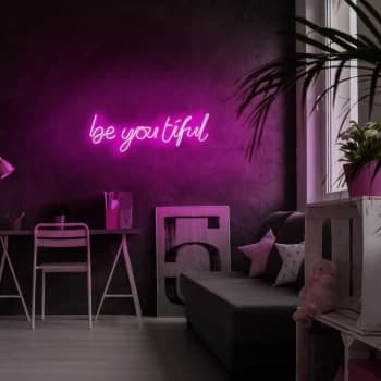 Be you tiful - Pink Pink Wall Lamp