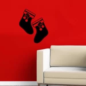 KBSNOEL-20 Black Decorative Wall Sticker