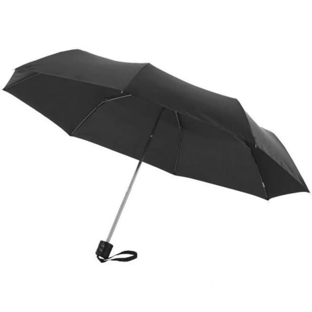Bullet 21.5" Ida 3-Section Umbrella Pack of 2 in Black Unisex