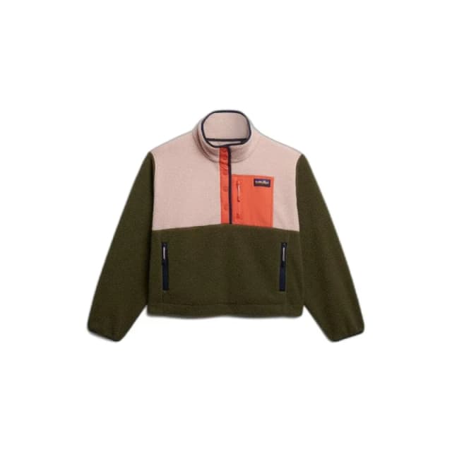 Superdry Womens fleece Superdry Colour Block Vert Female S