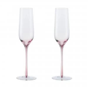Denby Colours Champagne Flutes (Pink) Set of 2