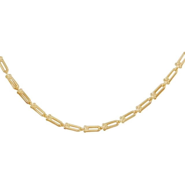 Be You 9ct Gold Mini Industrial Chain Yellow Gold female 18in