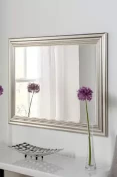 Silvery Champagne Rectangular Mirror 102x74cm