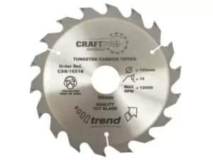 Trend CSB/16518 Craft Saw Blade 165mm x 18 Teeth x 30mm
