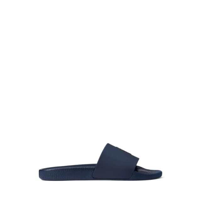 Polo Ralph Lauren Mens Pool Slides Navy/Red male 12 (46)