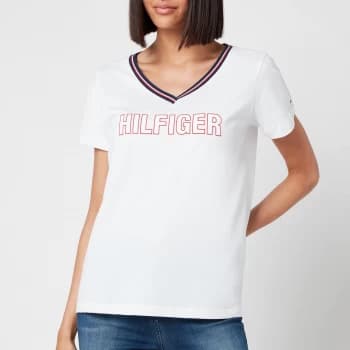 Tommy Hilfiger Womens Recycled T-Shirt - White - L