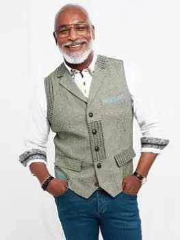 Joe Browns Joe Browns Cut To Perfection Waistcoat - Green, Size 38, Men
