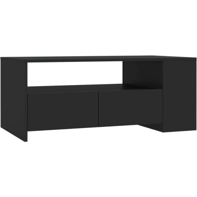 VIDAXL Coffee Table Black 102x55x42cm Engineered Wood Vidaxl 8720286963739