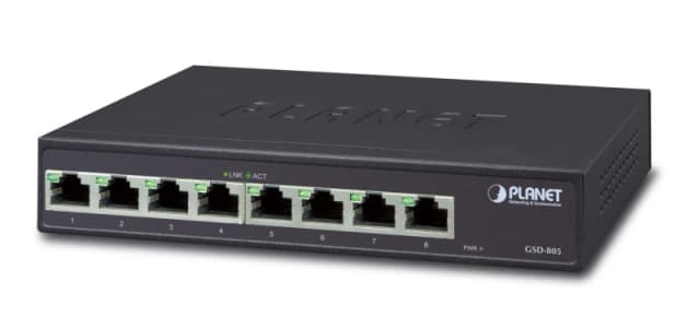 PLANET GSD-805 network switch Unmanaged Gigabit Ethernet (10/100/1000)