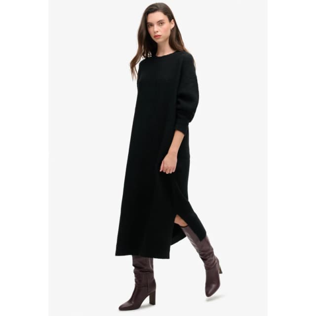 Superdry Slouch Midi Jumper Dress - Black 8