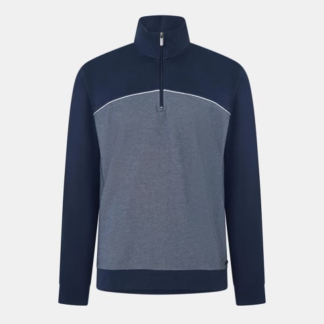 Boss Mens Quarter-Zip Fleece Dark Blue 403 male S