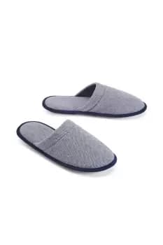 Mens Herringbone Mule Slippers